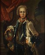 Johann Michael Franz Portrait of a young nobleman oil